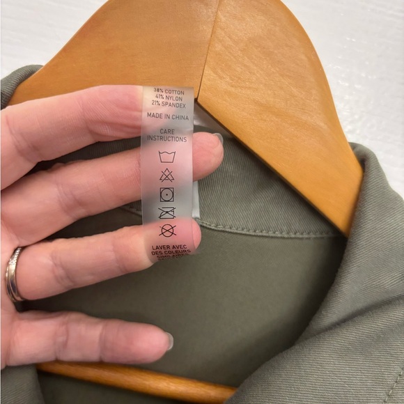 Mono B Sage Green Women’s Utility Short-Sleeved Jumpsuit 6 Pockets, Size L - Picture 4 of 11